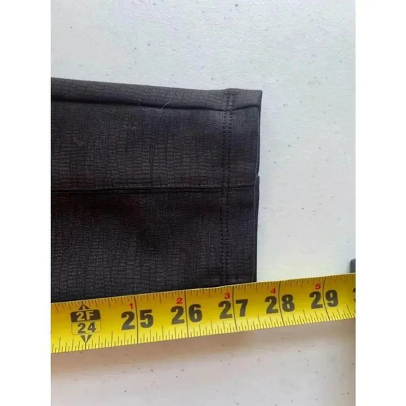 Women's Liverpool Los Angeles Black Straight Leg Snakeskin Legging Pants Size 10 - Picture 8 of 11